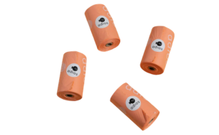 Adios Plastic Compostable Poo Bags - Coral